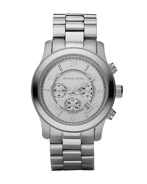 Michael Kors Silver over sized MEN'S watch MK 